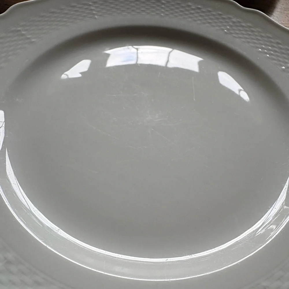 Belvedere by Kaiser W Germany set of 5 White plates ~10.5 in